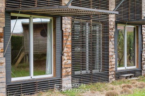 Ecological loft-style house with garden