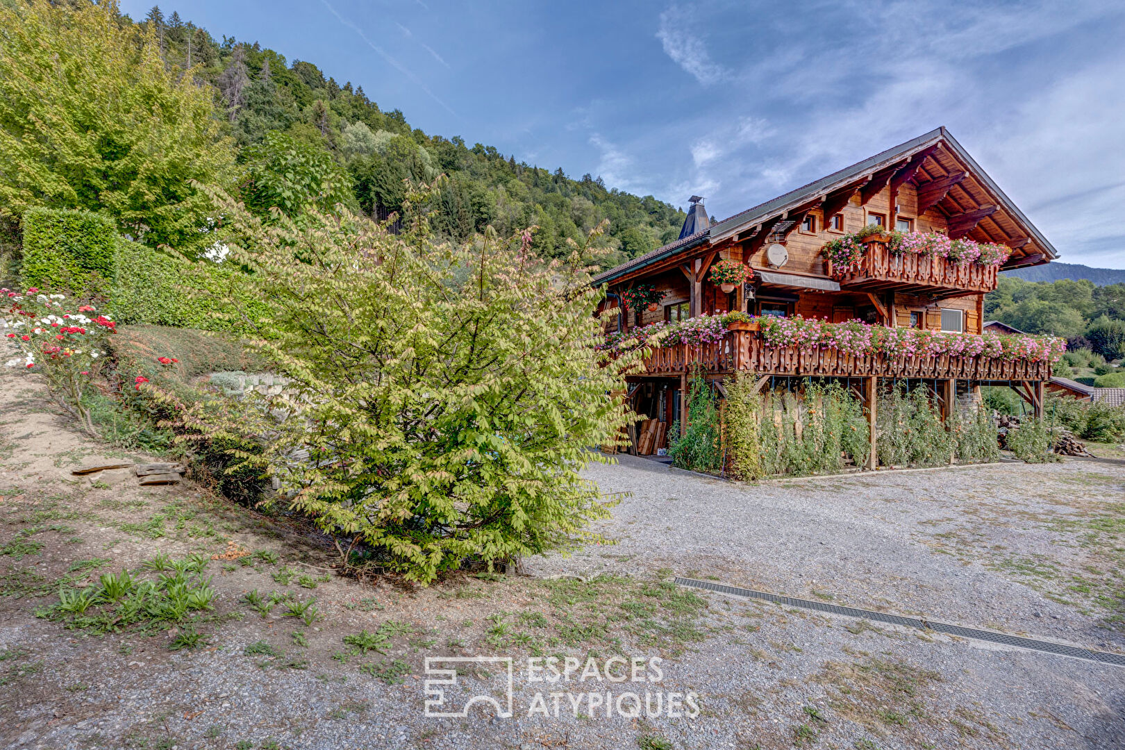 Chalet savoyard avec vue