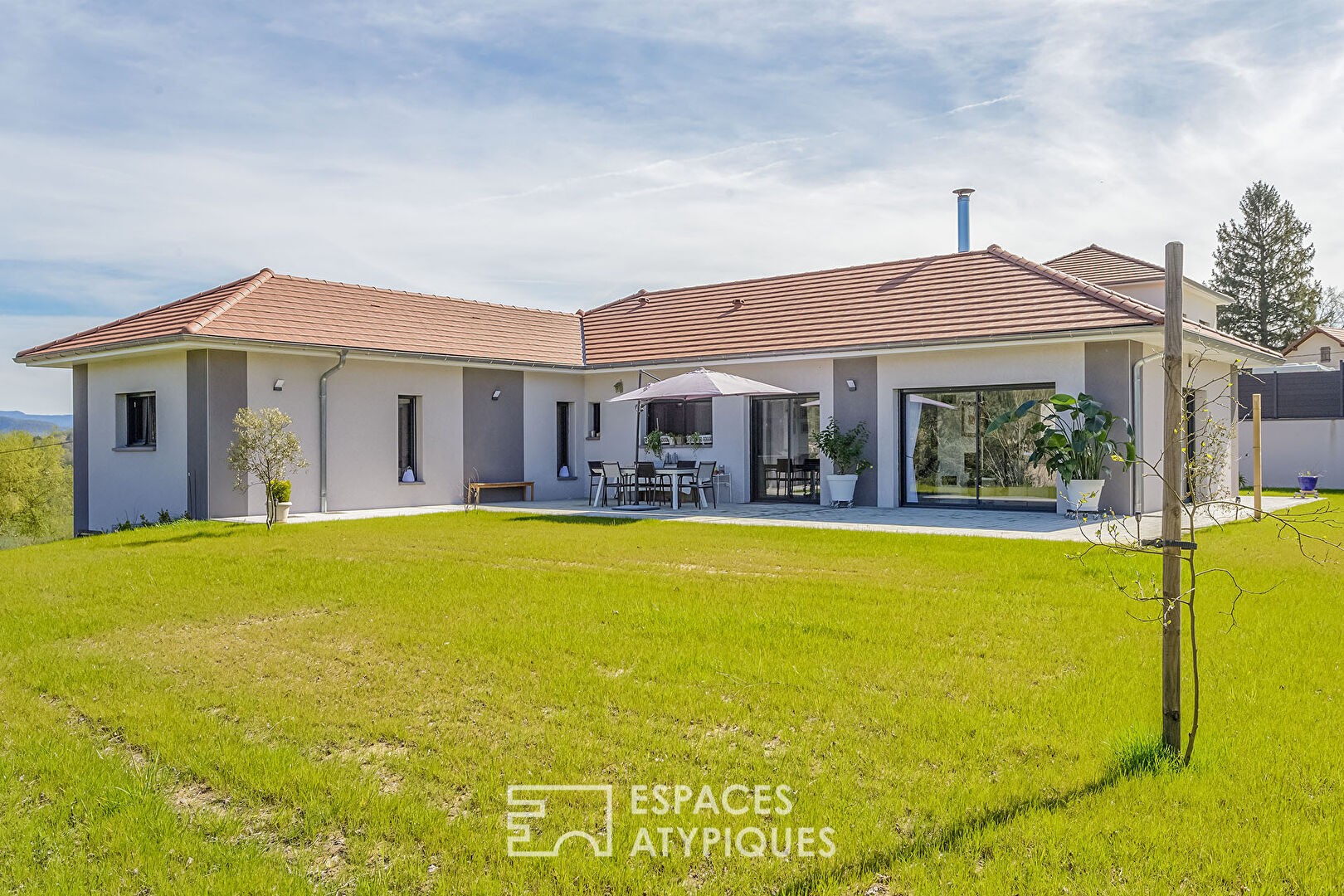 Maison contemporaine avec vue