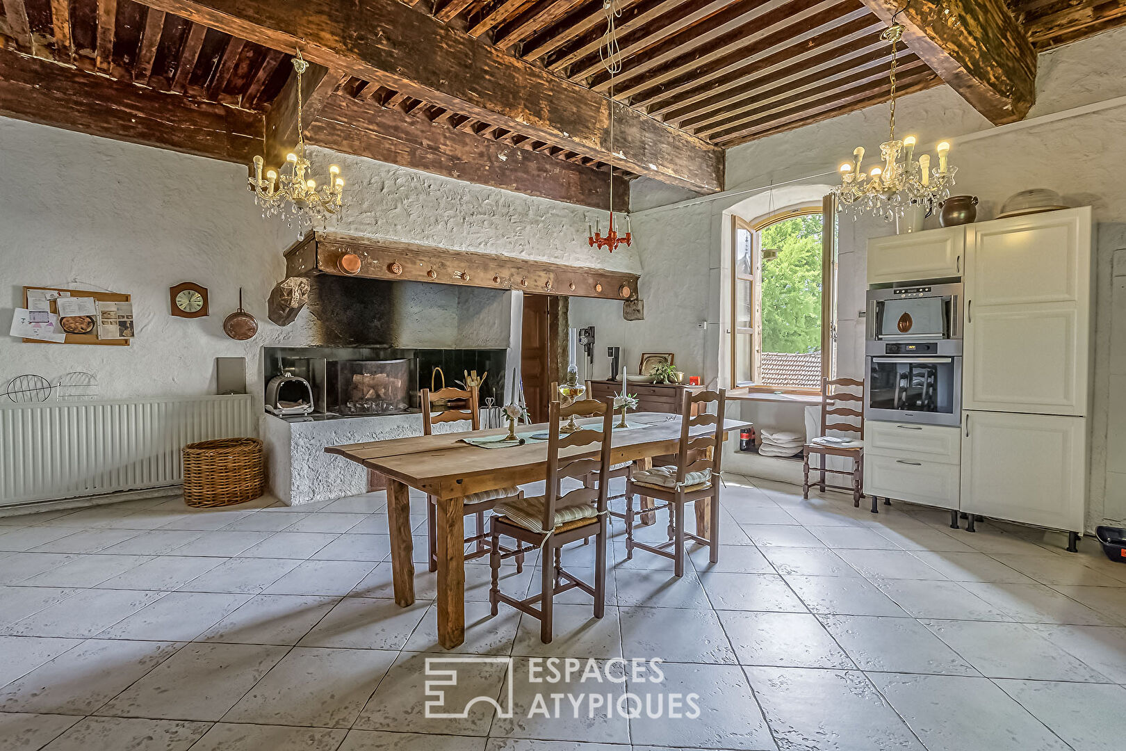 Castle and outbuildings in a magnificent landscaped park