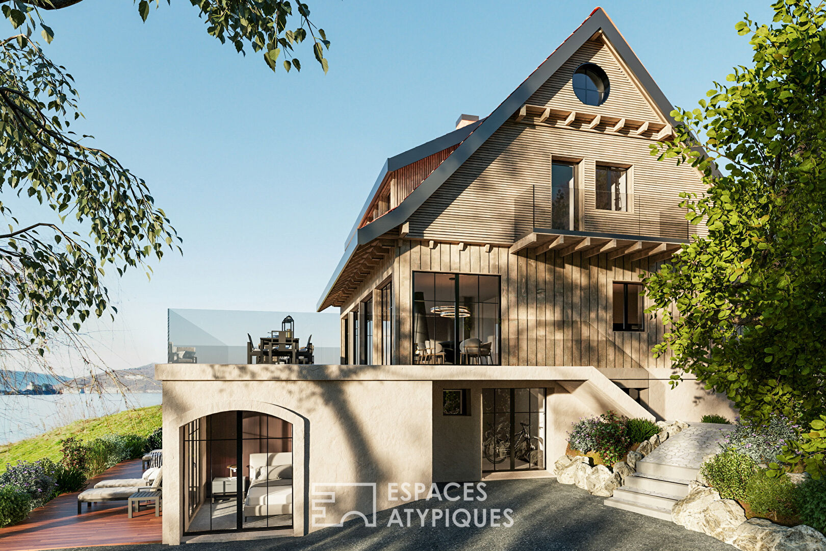 Villa d’architecte avec vue somptueuse sur le lac