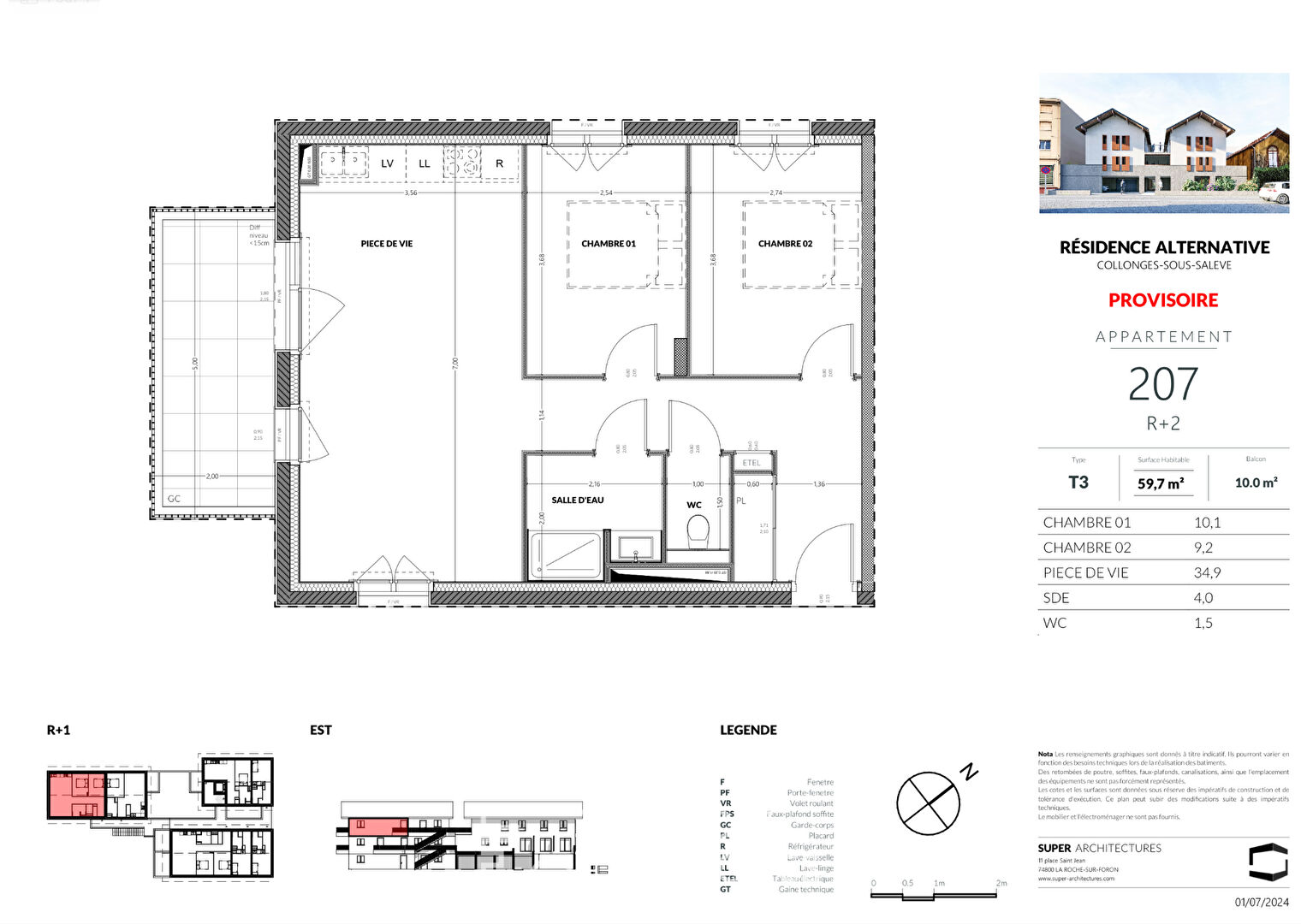 Terrace apartment with concierge