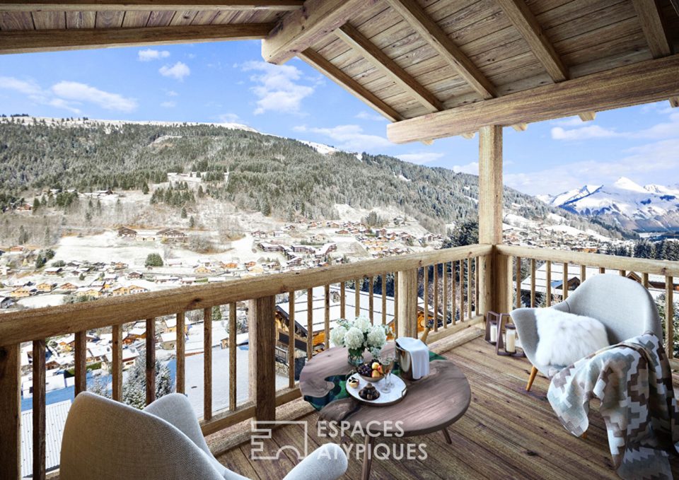 Fabuleux duplex en dernier étage avec vue sur le mont Caly