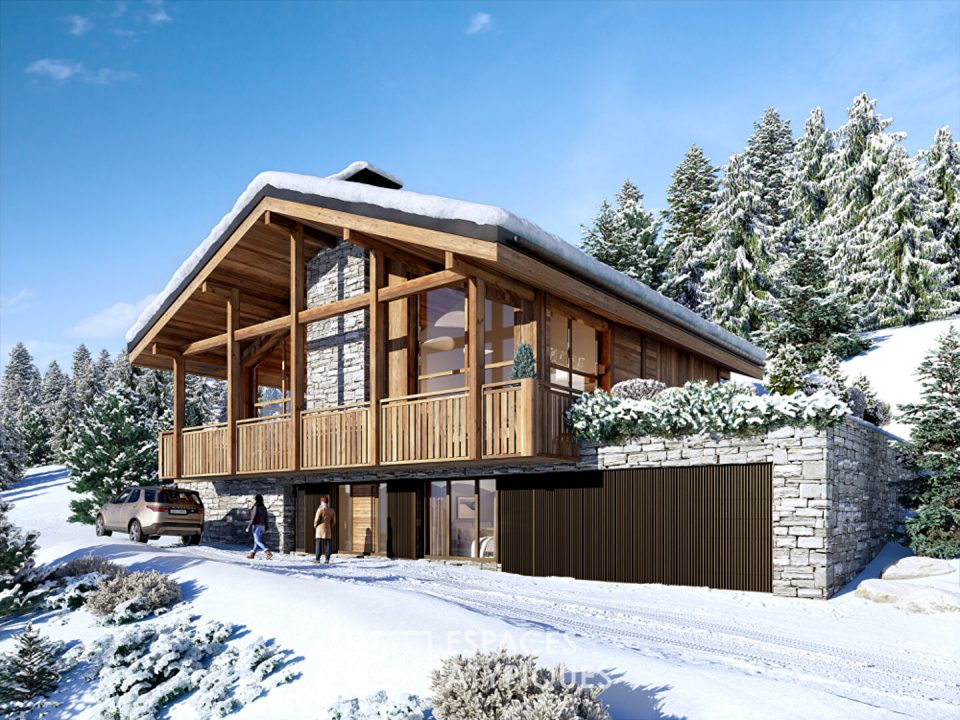 Chalet haut de gamme avec vue panoramique sur les massifs