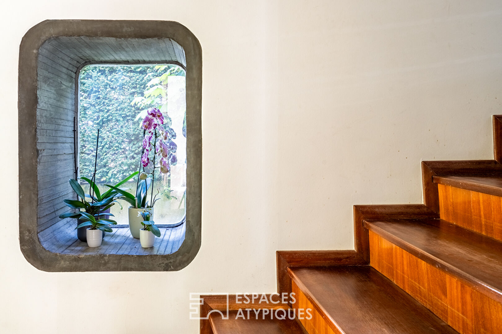 Architect-designed house with butterfly roof and view