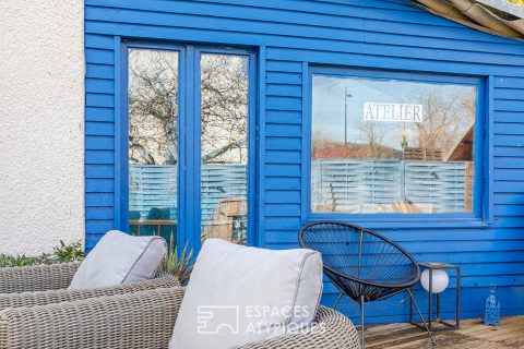 La bohême : maison en plain-pied avec jardin et ses deux ateliers