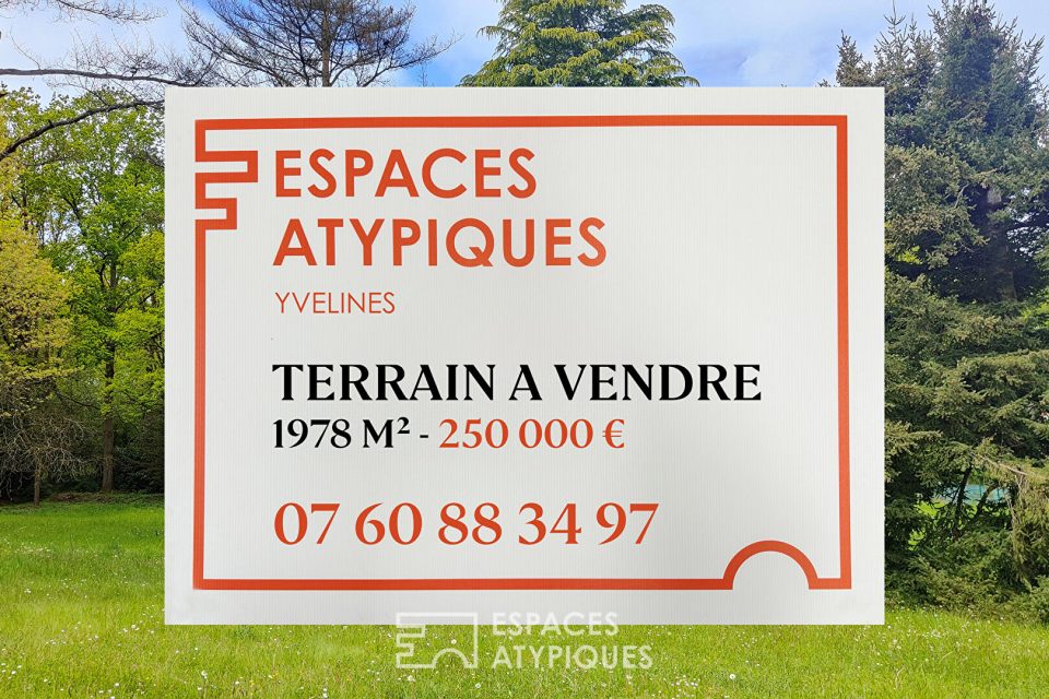 Terrain constructible viabilisé de 1978 m²