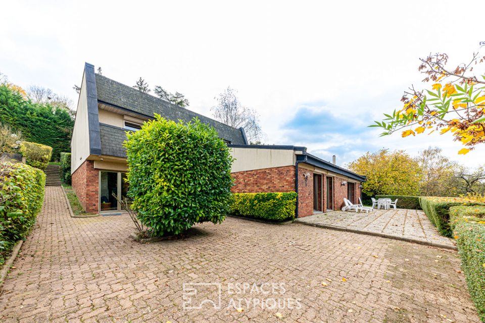 Maison d'architecte avec patio intérieur