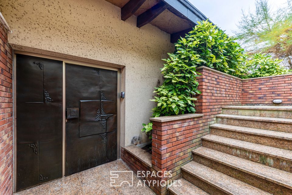 Maison d'architecte avec patio intérieur