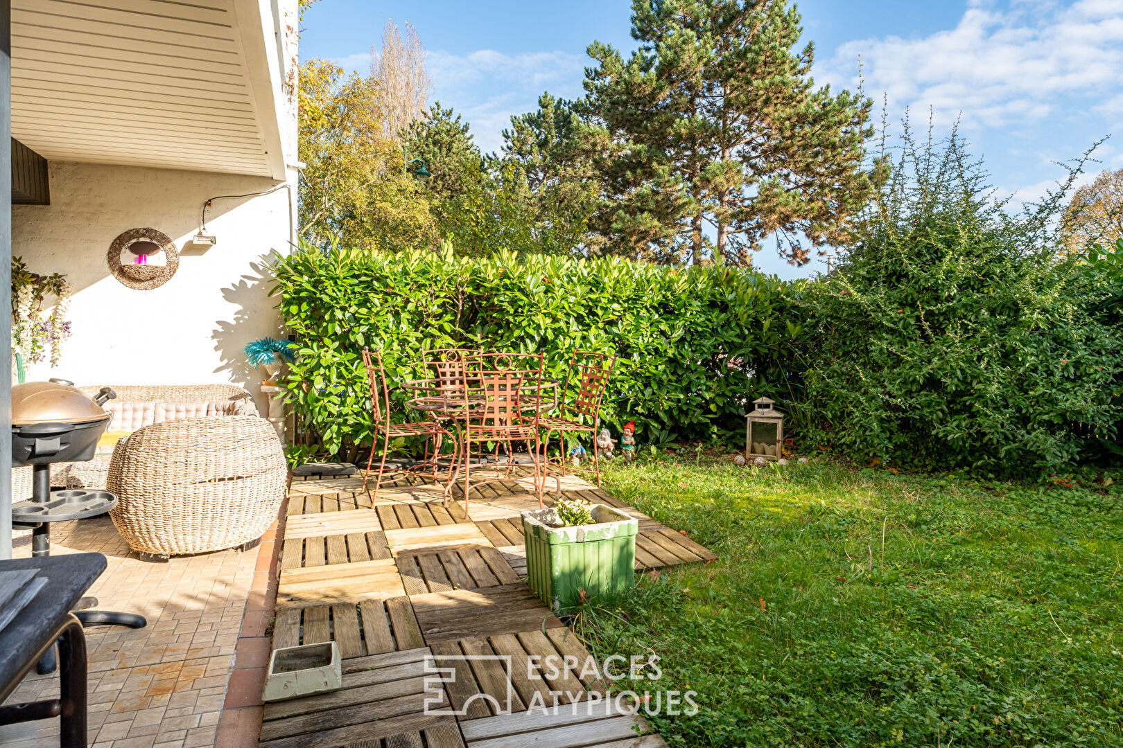 Bel appartement lumineux avec terrasse et jardin