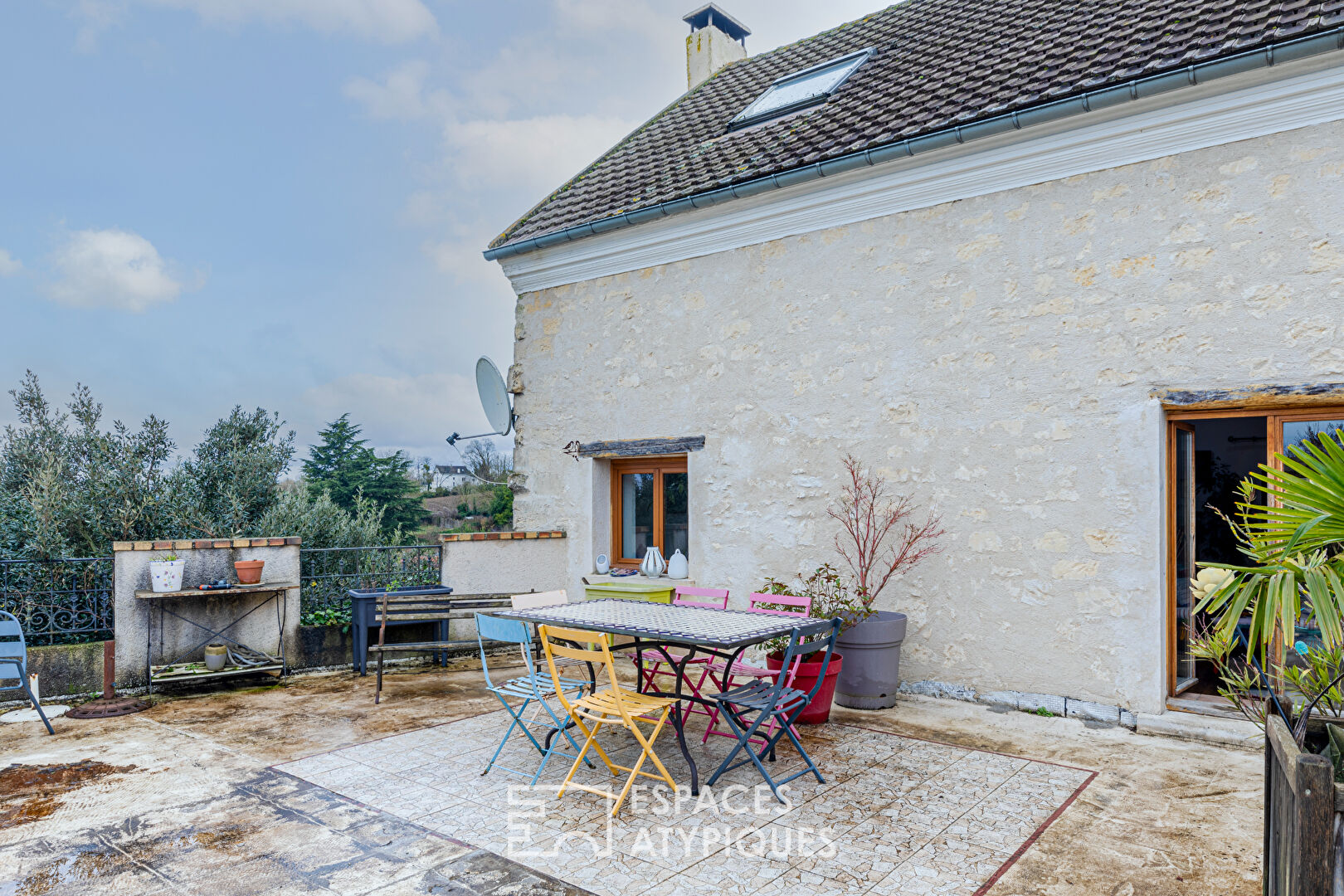 Old farmhouse with magnificent view