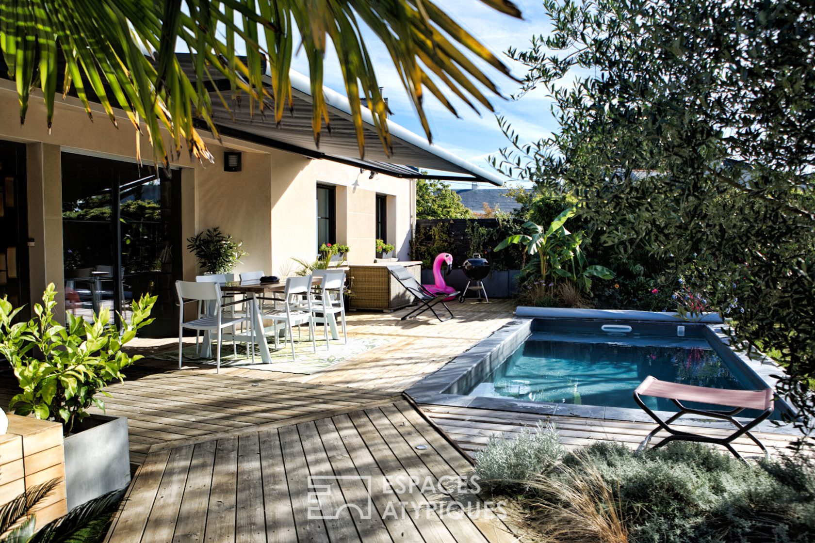 Maison contemporaine avec piscine