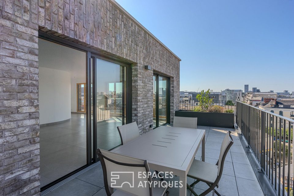 A louer, superbe appartement de 127m2 en roof top avec terrasse