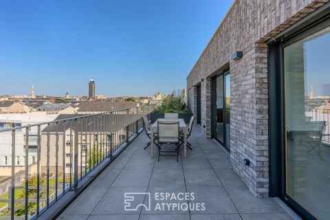 Superbe appartement de 127m2 en roof top avec terrasse