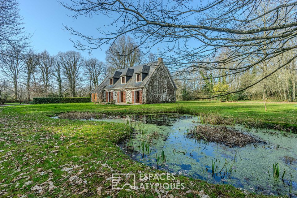 Maison familiale dans cadre bucolique