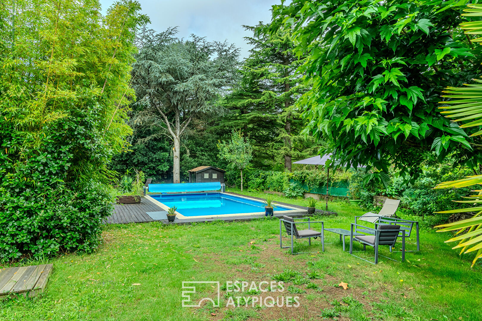 La belle bleue : Maison d’architecte Bouguenais Les Couëts