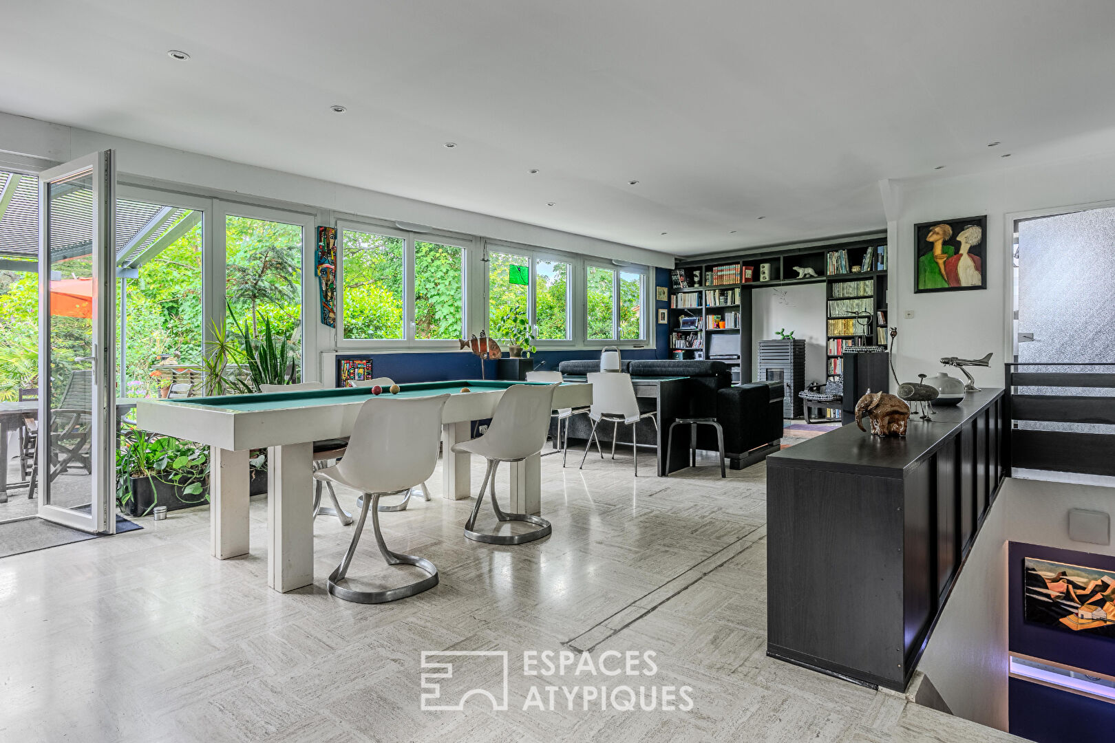 La belle bleue : Maison d’architecte Bouguenais Les Couëts