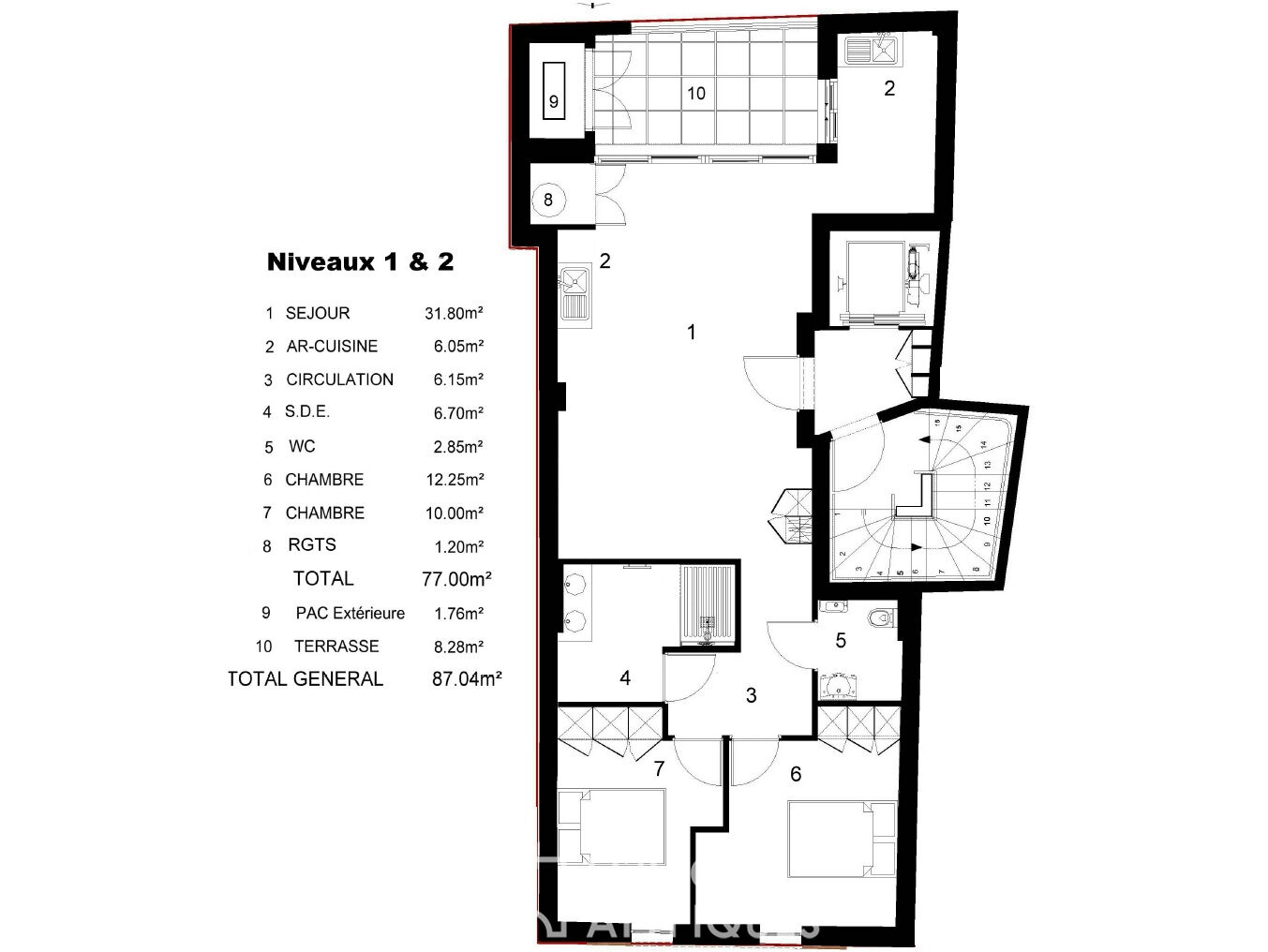 Appartement haut de gamme avec terrasse