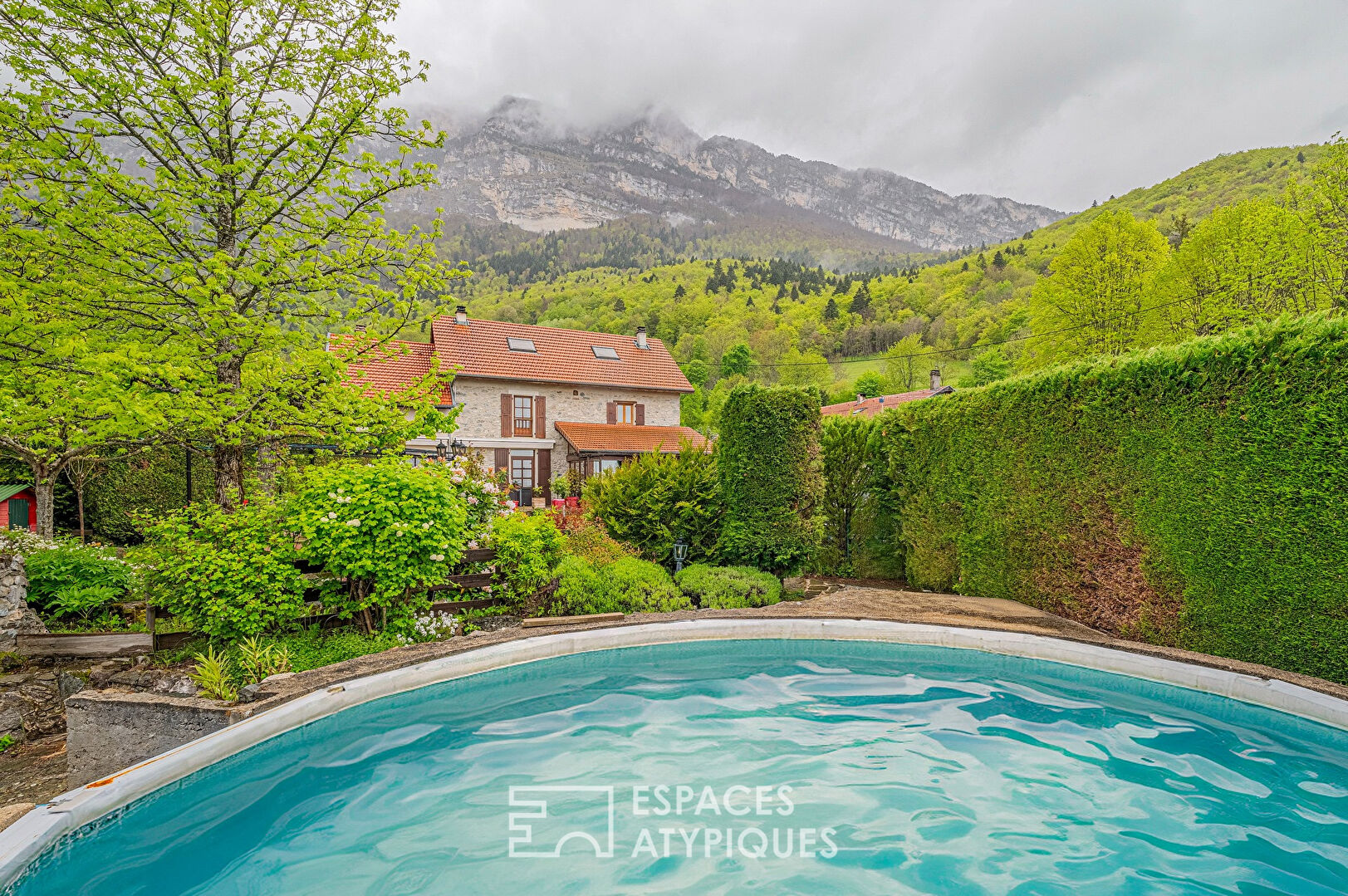 Stone house with its panoramic view