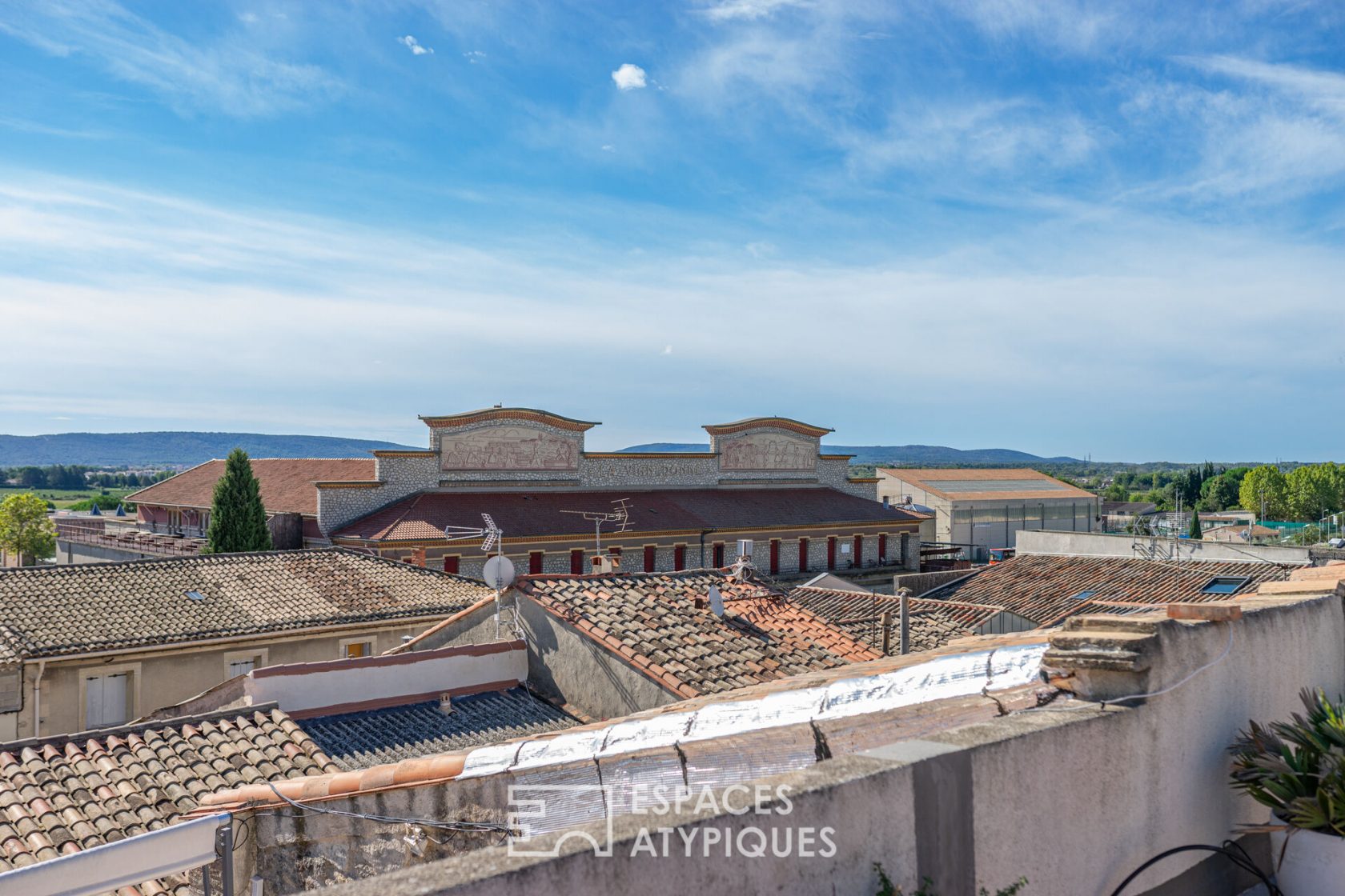 Duplex avec vue panoramique sur les toits de Pignan
