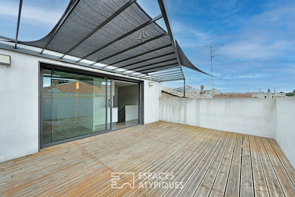 Maison de ville avec toit-terrasse au coeur de Montpellier