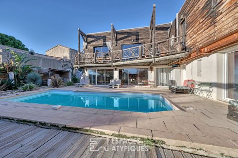 Ensemble immobilier unique avec spa et piscine