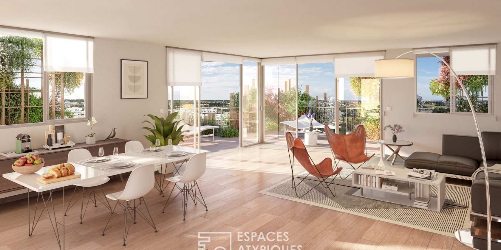 Appartement contemporain dans un écrin végétal à Montpellier