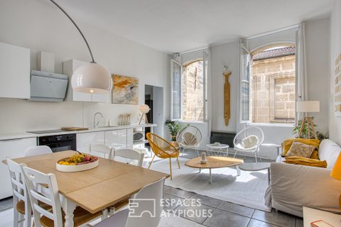 Refined renovation for this beautiful duplex on the top floor