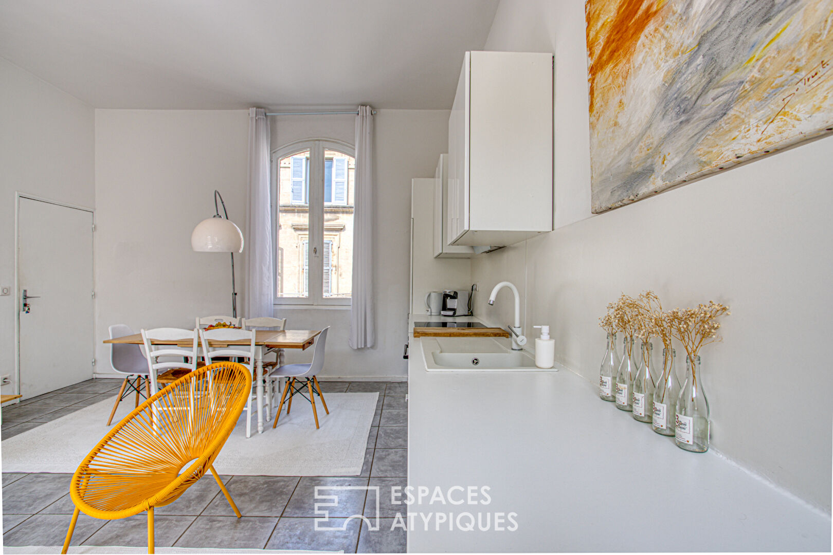Refined renovation for this beautiful duplex on the top floor