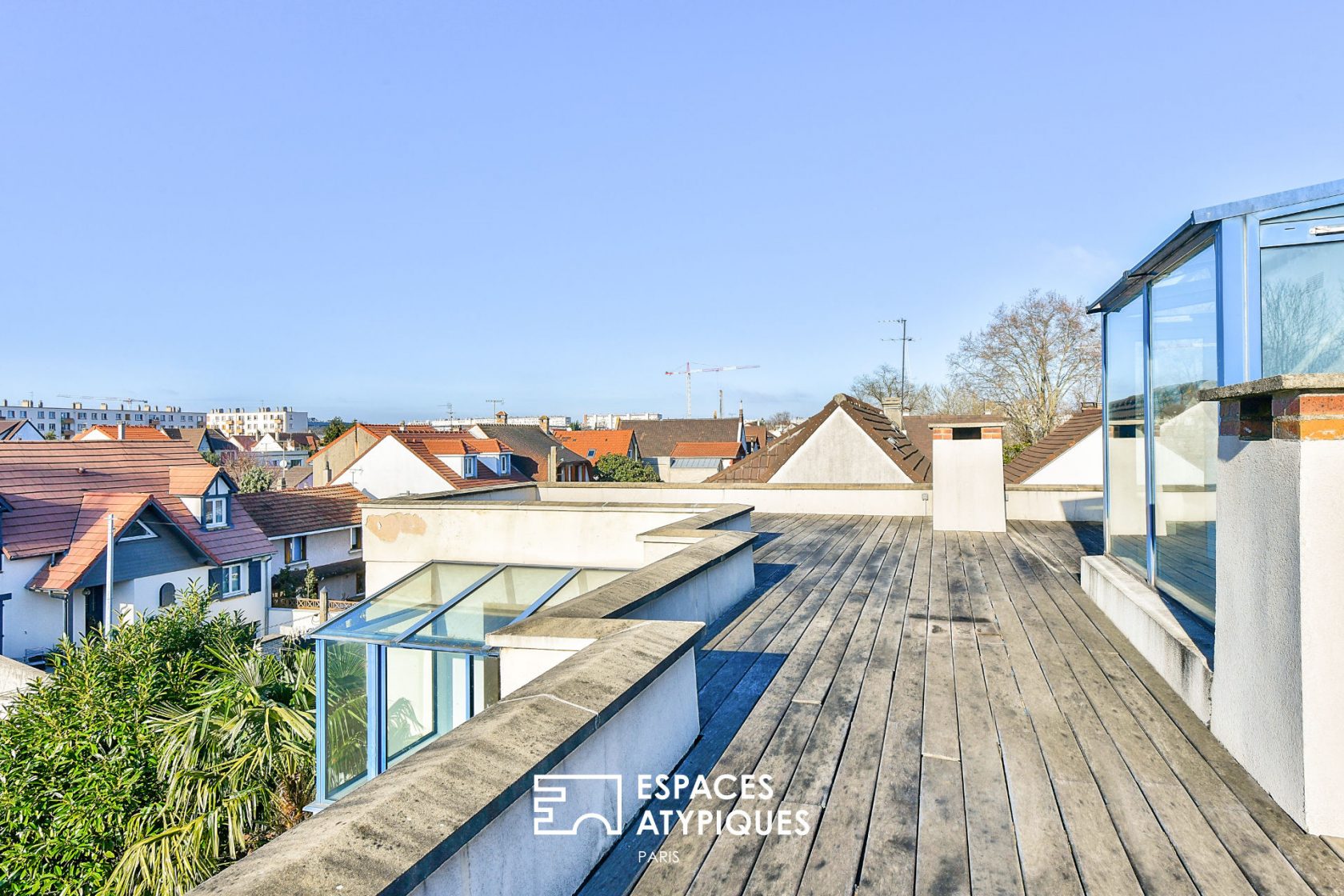 Maison avec toit terrasse proche des bords de Marne