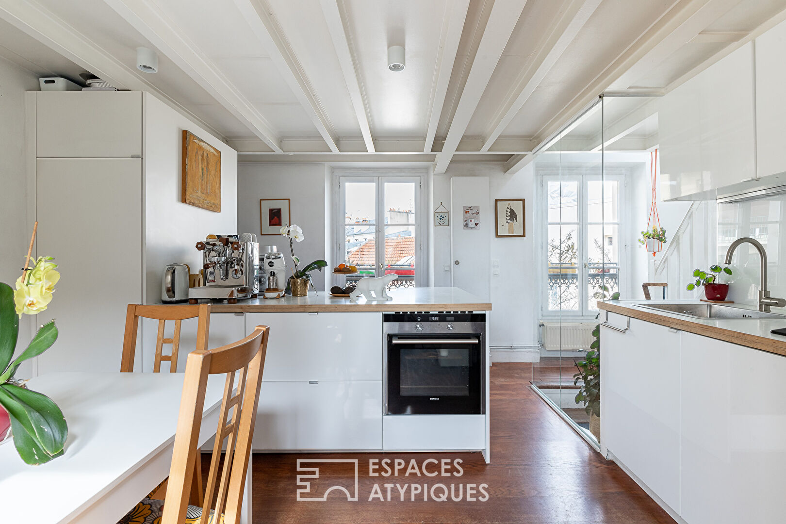 Duplex on the top floor in Butte-aux-Cailles