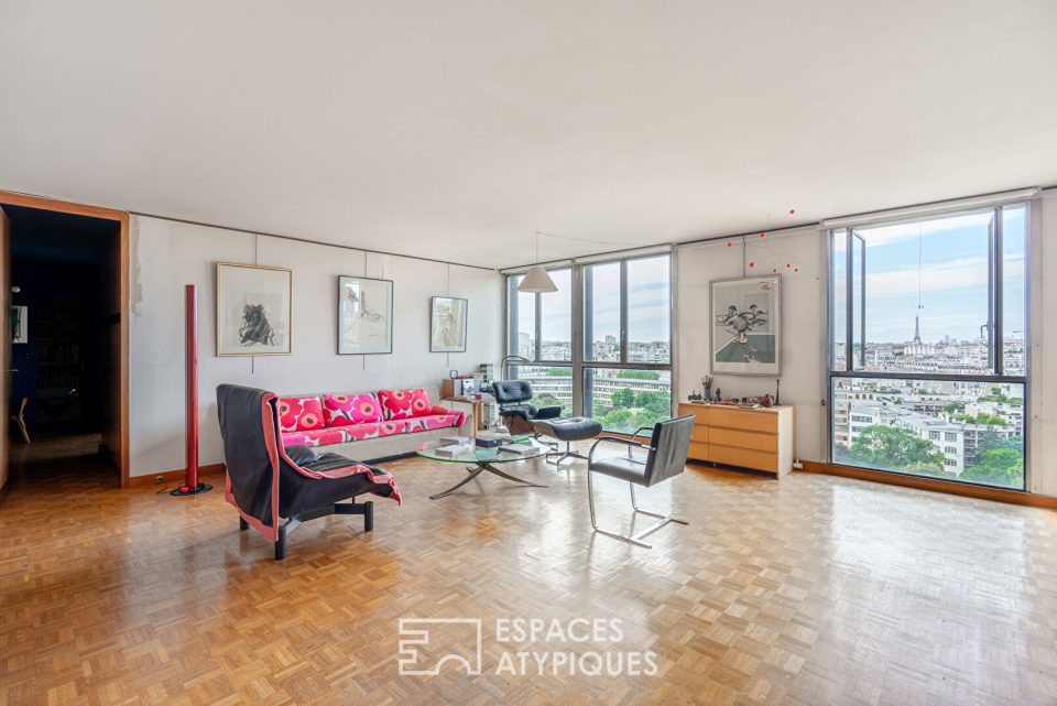 Appartement avec vue sur la Tour Eiffel - Quartier Croulebarbe