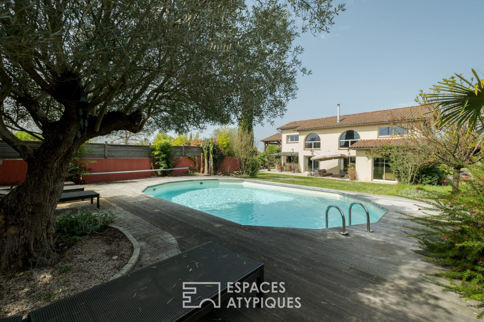 Maison d’architecte avec piscine