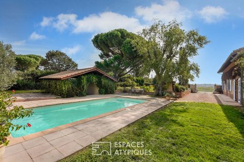 Renovated Lauragaise with swimming pool