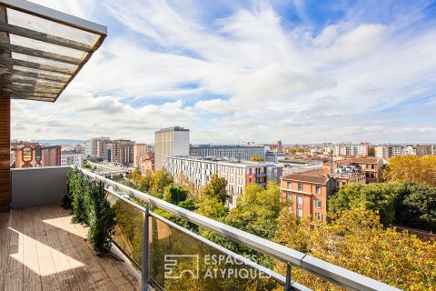 Appartement d’architecte en dernier étage avec vue et terrasse