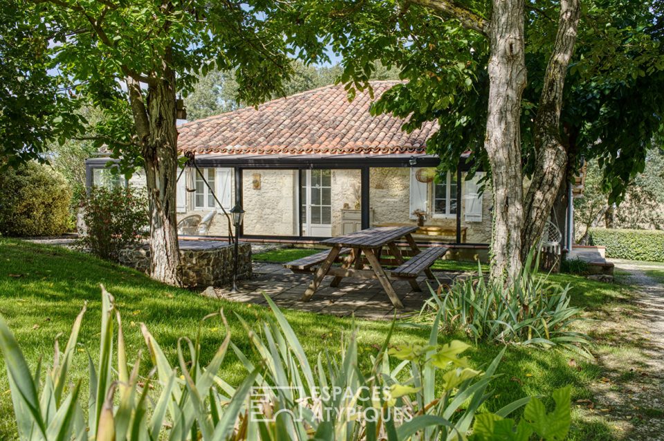 Maison en pierre et son cadre bucolique proche Gimont