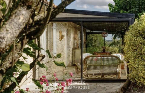 Maison en pierre et son cadre bucolique proche Gimont