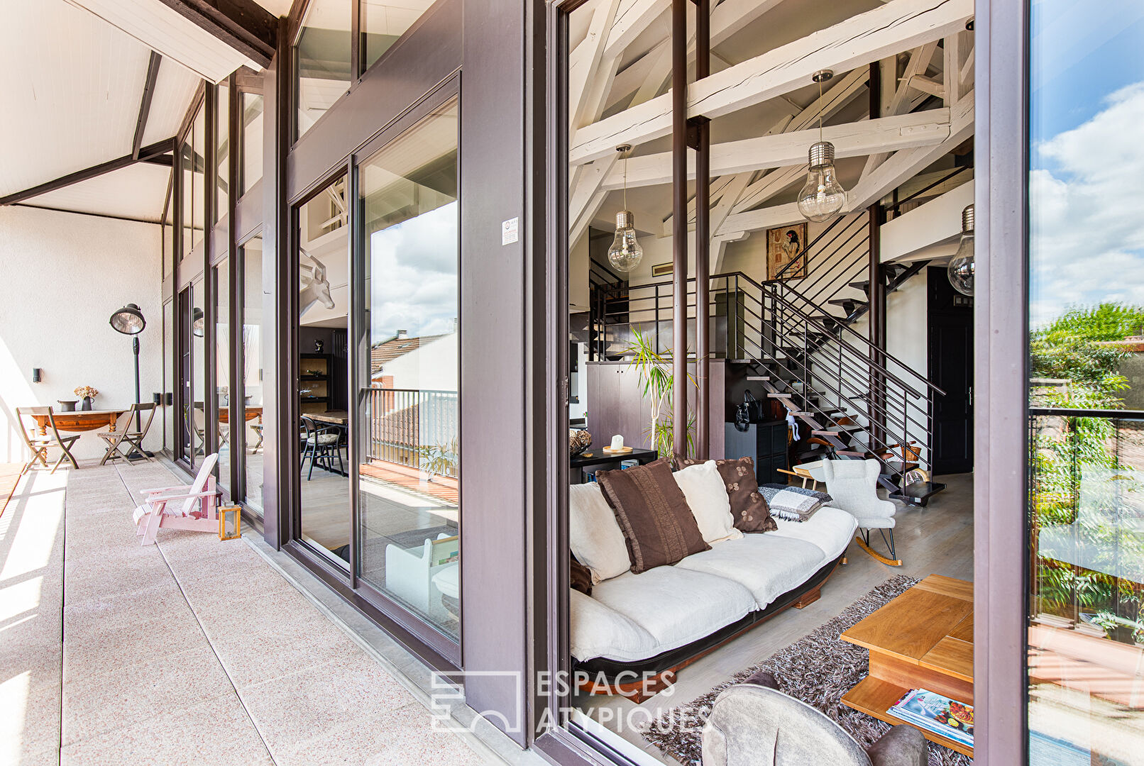 Loft en duplex avec vue en centre-ville de Toulouse