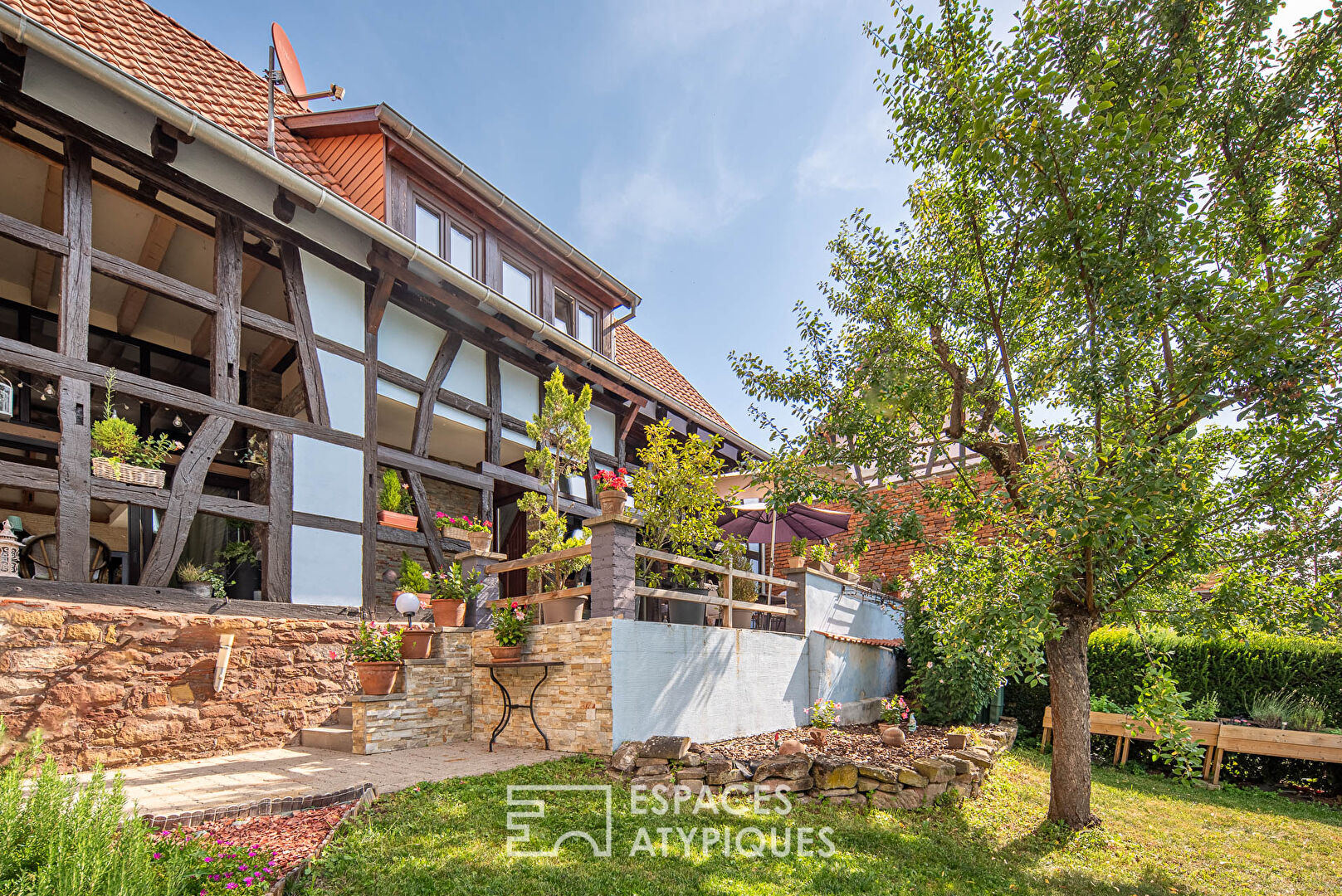 Renovated farmhouse and garden