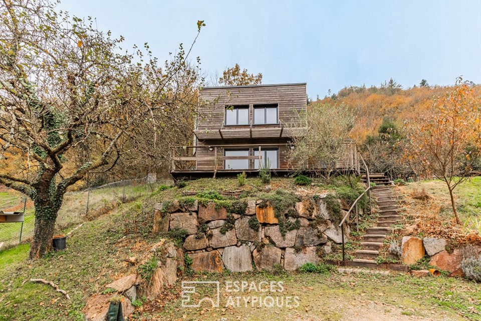 Maison écologique avec vue panoramique sur les Vosges