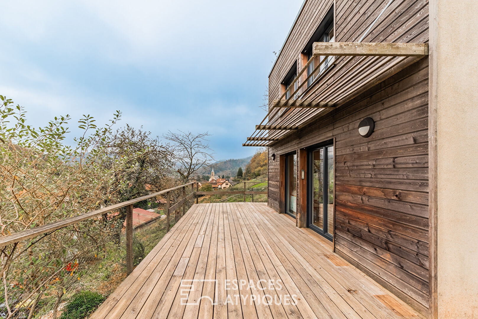 Maison écologique avec vue panoramique sur les Vosges