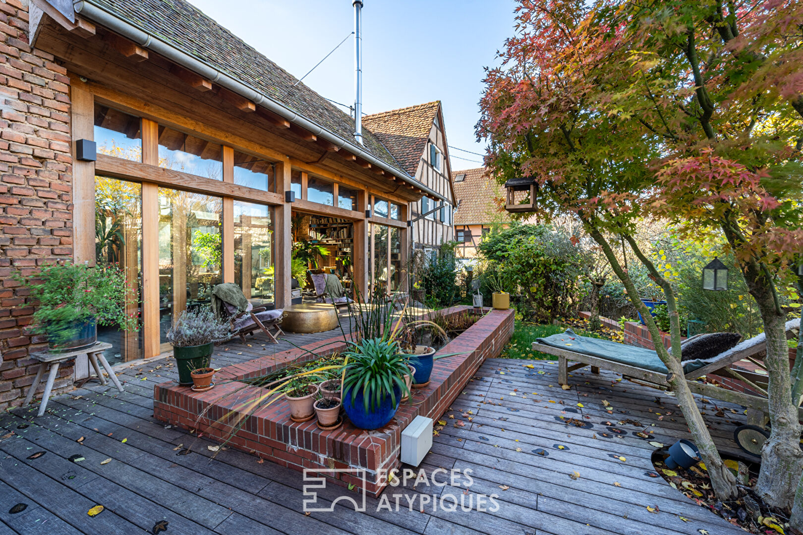 Maison alsacienne et sa grange rénovées par un architecte