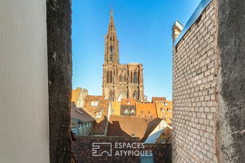 Duplex en dernier étage et sa vue Cathédrale