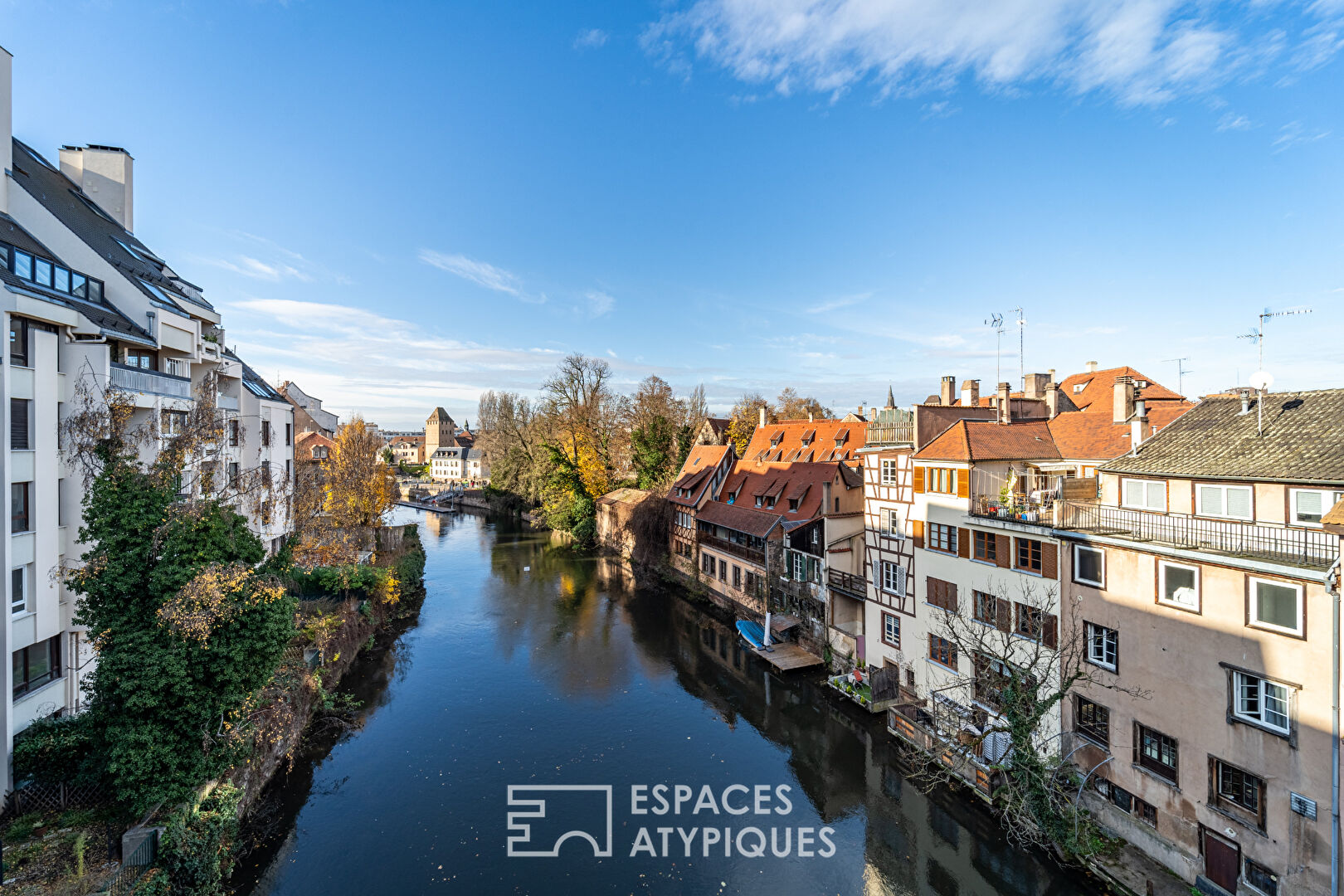 Appartement avec terrasse et vue sur l’Ill à la Petite France