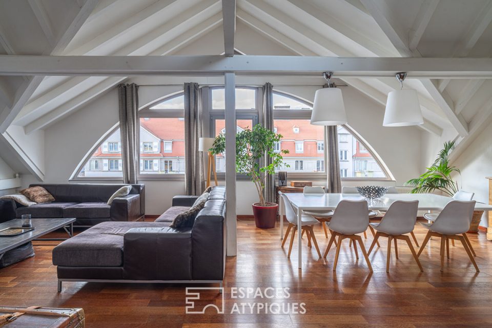 Duplex d'architecte et ses terrasses quartier Observatoire