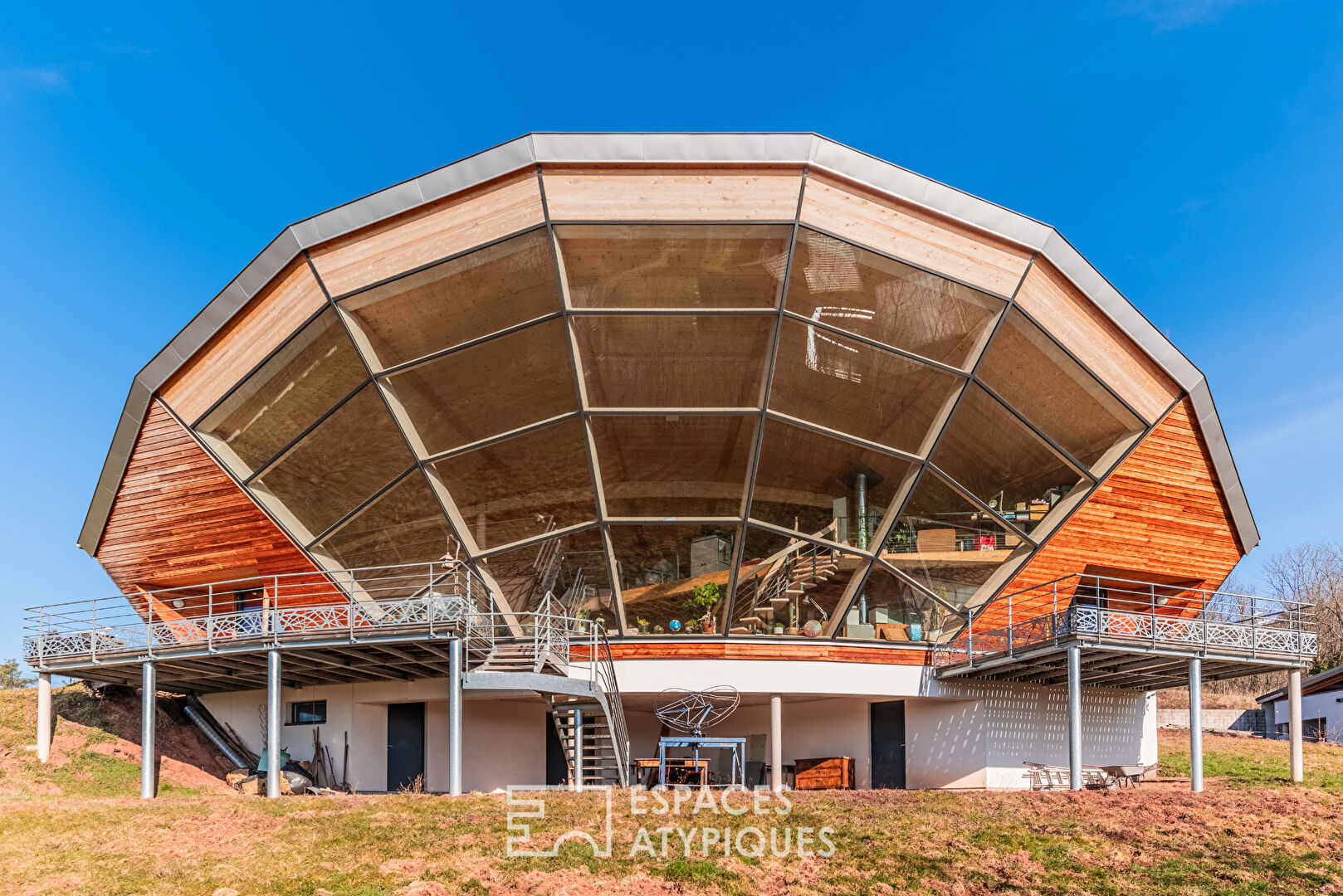 Maison bioclimatique avec vue