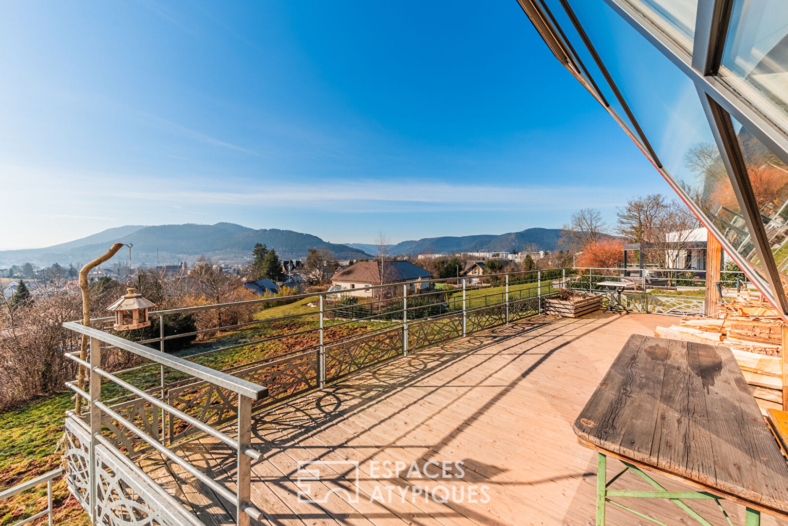 Maison bioclimatique avec vue