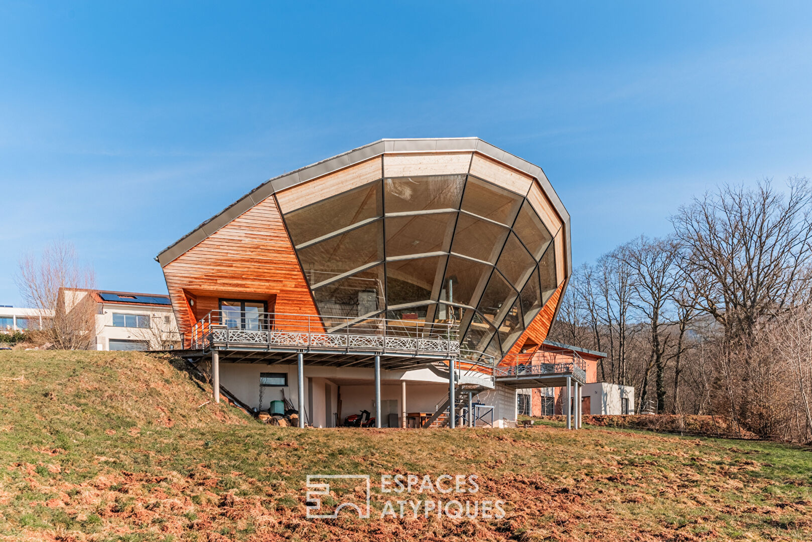 Maison bioclimatique avec vue