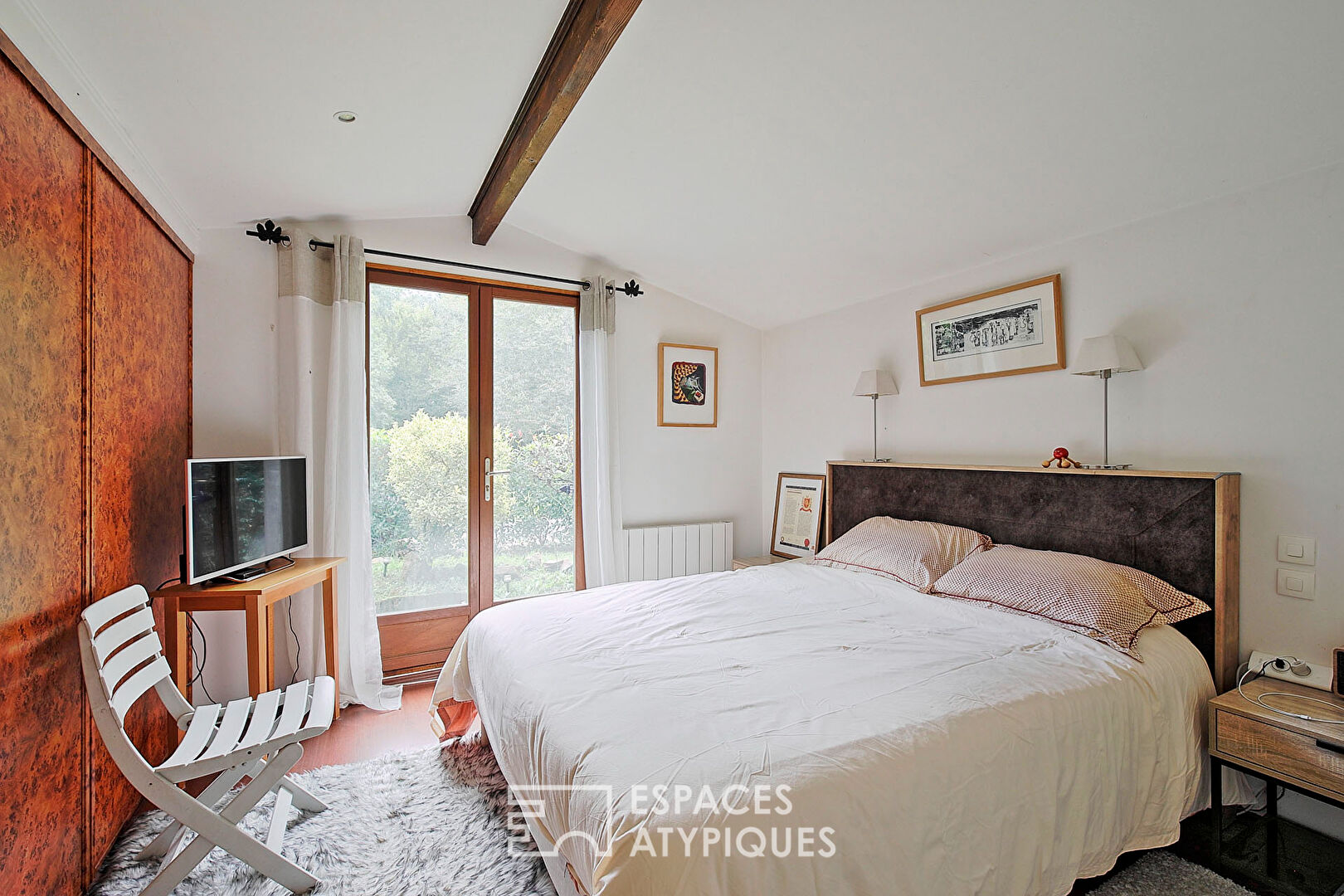 Maison en bois avec terrasse xxl et son jardin