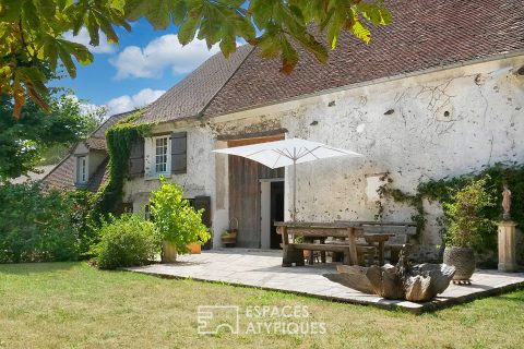 Belle propriété briarde avec jardin paysager dans la vallée du Petit Morin